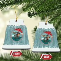 Cowboy Christmas Ceramic Ornament Giddy Up Jingle Horse Green Version - Wonder Print Shop