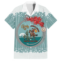Cowboy Christmas Hawaiian Shirt Giddy Up Jingle Horse Green Version - Wonder Print Shop