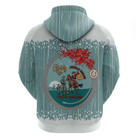 Cowboy Christmas Hoodie Giddy Up Jingle Horse Green Version - Wonder Print Shop