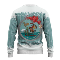 Cowboy Christmas Ugly Christmas Sweater Giddy Up Jingle Horse Green Version - Wonder Print Shop