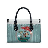 Cowboy Christmas Leather Bag Giddy Up Jingle Horse Green Version - Wonder Print Shop