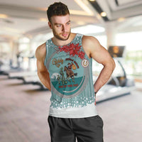 Cowboy Christmas Men Tank Top Giddy Up Jingle Horse Green Version - Wonder Print Shop