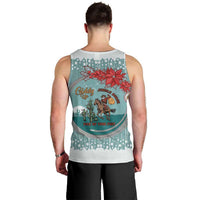 Cowboy Christmas Men Tank Top Giddy Up Jingle Horse Green Version - Wonder Print Shop