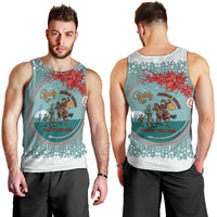 Cowboy Christmas Men Tank Top Giddy Up Jingle Horse Green Version - Wonder Print Shop