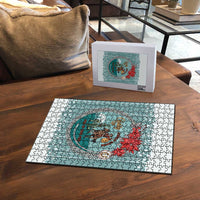 Cowboy Christmas Puzzle Giddy Up Jingle Horse Green Version - Wonder Print Shop