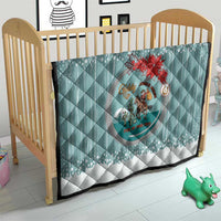 Cowboy Christmas Quilt Giddy Up Jingle Horse Green Version - Wonder Print Shop