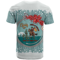 Cowboy Christmas T Shirt Giddy Up Jingle Horse Green Version - Wonder Print Shop