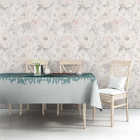 Cowboy Christmas Tablecloth Giddy Up Jingle Horse Green Version - Wonder Print Shop