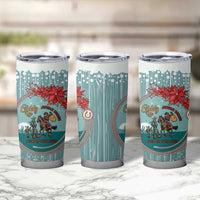 Cowboy Christmas Tumbler Cup Giddy Up Jingle Horse Green Version - Wonder Print Shop