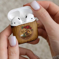 Cowboy Christmas AirPods Case Giddy Up Jingle Horse Brown Version - Wonder Print Shop