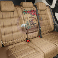 Cowboy Christmas Back Car Seat Cover Giddy Up Jingle Horse Brown Version - Wonder Print Shop