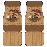 Cowboy Christmas Car Mats Giddy Up Jingle Horse Brown Version - Wonder Print Shop