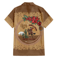 Cowboy Christmas Family Matching Summer Maxi Dress and Hawaiian Shirt Giddy Up Jingle Horse Brown Version - Wonder Print Shop