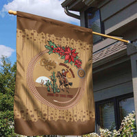 Cowboy Christmas Garden Flag Giddy Up Jingle Horse Brown Version - Wonder Print Shop