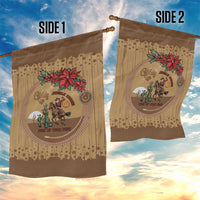 Cowboy Christmas Garden Flag Giddy Up Jingle Horse Brown Version - Wonder Print Shop