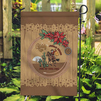 Cowboy Christmas Garden Flag Giddy Up Jingle Horse Brown Version - Wonder Print Shop