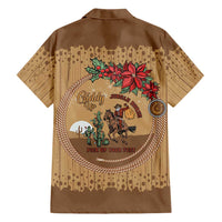 Cowboy Christmas Hawaiian Shirt Giddy Up Jingle Horse Brown Version - Wonder Print Shop
