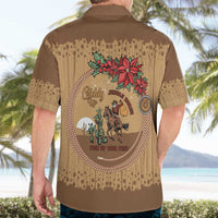 Cowboy Christmas Hawaiian Shirt Giddy Up Jingle Horse Brown Version - Wonder Print Shop