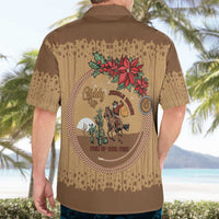 Cowboy Christmas Hawaiian Shirt Giddy Up Jingle Horse Brown Version - Wonder Print Shop