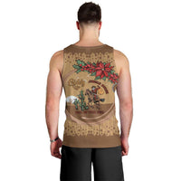 Cowboy Christmas Men Tank Top Giddy Up Jingle Horse Brown Version - Wonder Print Shop