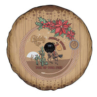 Cowboy Christmas Spare Tire Cover Giddy Up Jingle Horse Brown Version - Wonder Print Shop