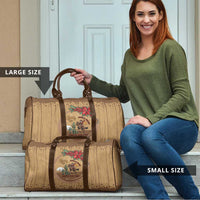 Cowboy Christmas Travel Bag Giddy Up Jingle Horse Brown Version - Wonder Print Shop