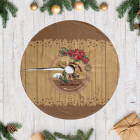 Cowboy Christmas Tree Skirt Giddy Up Jingle Horse Brown Version - Wonder Print Shop