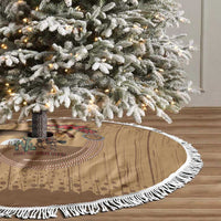 Cowboy Christmas Tree Skirt Giddy Up Jingle Horse Brown Version - Wonder Print Shop