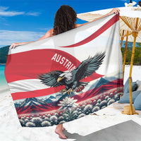 Austria Black Eagle Sarong Edelweiss with Austrian Flag - Wonder Print Shop