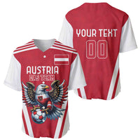 Custom Austria Football Baseball Jersey Das Team With Eagle Mascot - Wonder Print Shop
