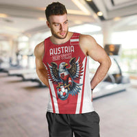 Custom Austria Football Men Tank Top Das Team With Eagle Mascot - Wonder Print Shop