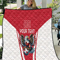 Custom Austria Football Quilt Das Team With Eagle Mascot - Wonder Print Shop