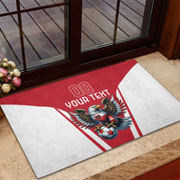 Custom Austria Football Rubber Doormat Das Team With Eagle Mascot - Wonder Print Shop