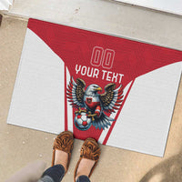 Custom Austria Football Rubber Doormat Das Team With Eagle Mascot - Wonder Print Shop