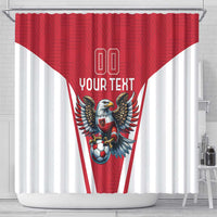 Custom Austria Football Shower Curtain Das Team With Eagle Mascot