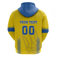 Custom Ukraine Football Hoodie Come On Zbirna Yellow Version