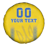 Custom Ukraine Football Spare Tire Cover Come On Zbirna Yellow Version