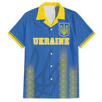 Custom Ukraine Football Family Matching Off The Shoulder Long Sleeve Dress and Hawaiian Shirt Come On Zbirna Blue Version