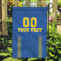 Custom Ukraine Football Garden Flag Come On Zbirna Blue Version