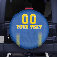 Custom Ukraine Football Spare Tire Cover Come On Zbirna Blue Version