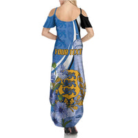 Estonia Independence Day Personalized Family Matching Summer Maxi Dress and Hawaiian Shirt Pikk Hermann Tower Estonian Pride