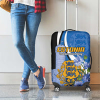 Estonia Independence Day Luggage Cover Pikk Hermann Tower Estonian Pride
