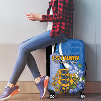 Estonia Independence Day Luggage Cover Pikk Hermann Tower Estonian Pride