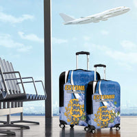 Estonia Independence Day Luggage Cover Pikk Hermann Tower Estonian Pride