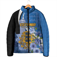 Estonia Independence Day Personalized Padded Jacket Pikk Hermann Tower Estonian Pride