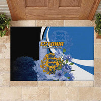 Estonia Independence Day Rubber Doormat Pikk Hermann Tower Estonian Pride