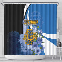 Estonia Independence Day Shower Curtain Pikk Hermann Tower Estonian Pride