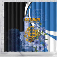 Estonia Independence Day Shower Curtain Pikk Hermann Tower Estonian Pride