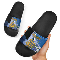 Estonia Independence Day Slide Sandals Pikk Hermann Tower Estonian Pride
