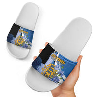 Estonia Independence Day Slide Sandals Pikk Hermann Tower Estonian Pride